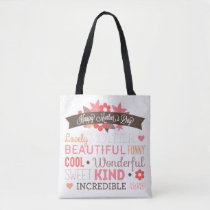 Incredible Mom Happy Mother's Day Tote Bag