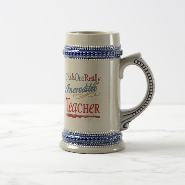Incredible Teacher Beer Stein (Right)