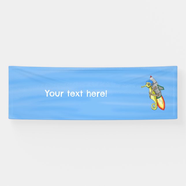 Incredible Yellow Rocket Seahorse Banner (Horizontal)