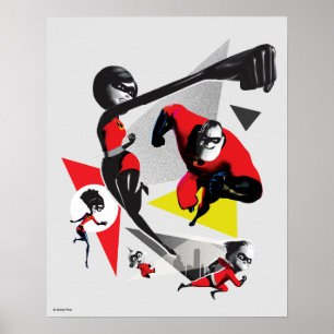 Incredibles 2 Battling Villainy 2 Poster