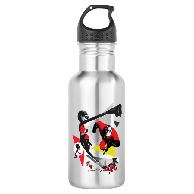 Incredibles 2 | Battling Villainy 532 Ml Water Bottle (Front)