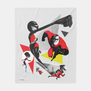Incredibles 2   Battling Villainy Fleece Blanket
