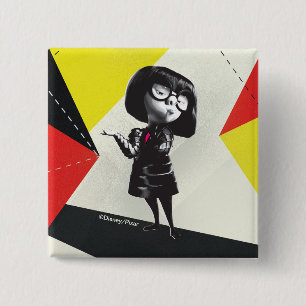 Incredibles 2   Edna - It's My Way 2 Inch Square Button