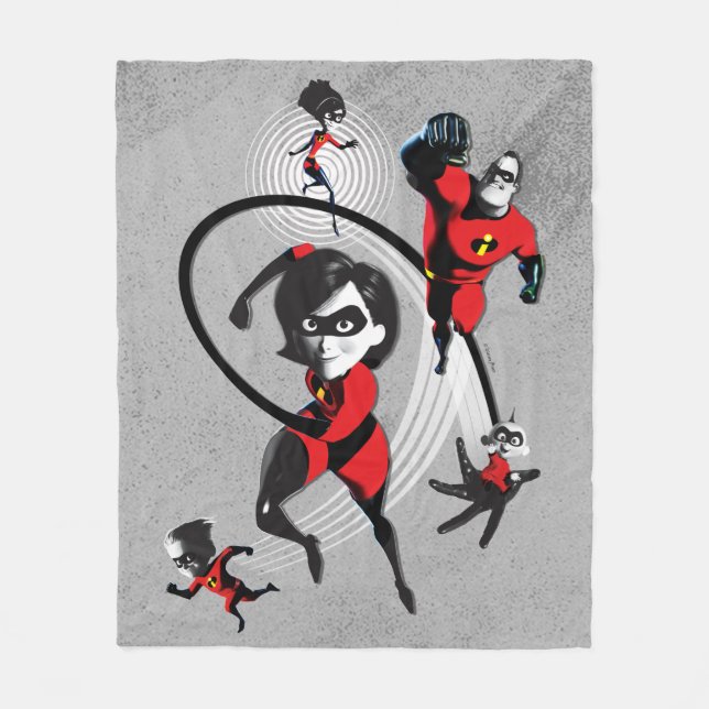 Incredibles 2 | Elite Crime Fighters Fleece Blanket (Front)