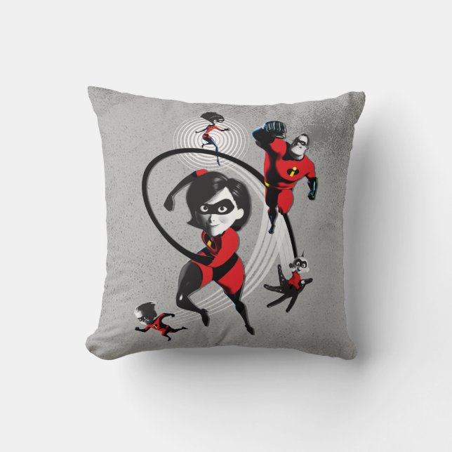 Incredibles 2 | Elite Crime Fighters Throw Pillow (Front)