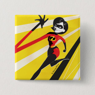 Incredibles 2   Mrs. Incredible   Elastigirl Inch Square Button
