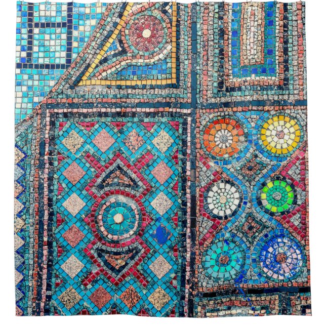 incredibly beautiful and vivid ancient mosaic on t (Front)