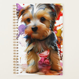 Incredibly cute Yorkie puppy planner