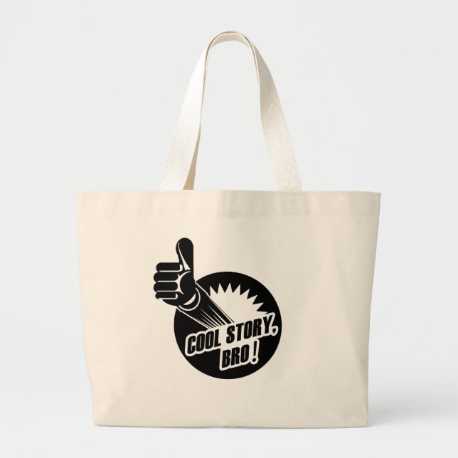 Incredistory Cool Story Bro Large Tote Bag (Front)