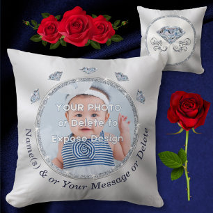 Incroyable, Diamant, Coussin personnalisé avec pho