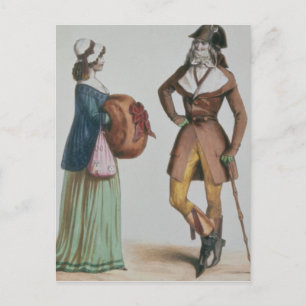 `Incroyable et Merveilleuse', c.1775 Postcard