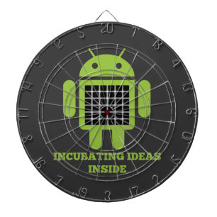 Incubating Ideas Inside (Bug Droid Grid Illusion) Dartboard