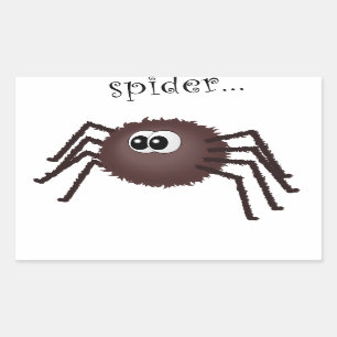 Incy wincy spider rectangulat sticker