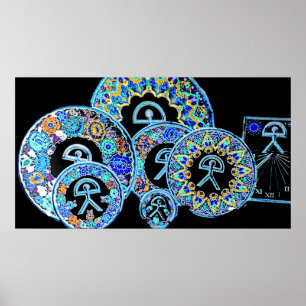 Indalo Man Cermaics, Almeria, Spain Poster