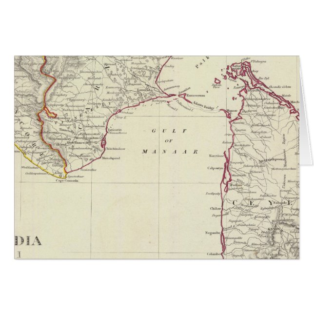 Inde I et Ceylan (Devant horizontal)