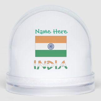 Inde Inde Drapeau Vert Personnalisé