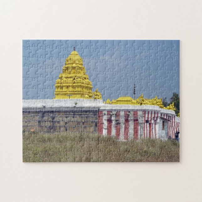 Inde Karnataka temple vue puzzle (Horizontal)