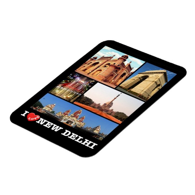 Inde - New Delhi - I Love - Magnet (Côté Gauche)
