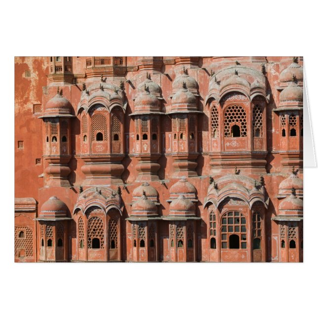 INDE, Rajasthan, Jaipur : Hawa Mahal (Palais de la (Devant horizontal)
