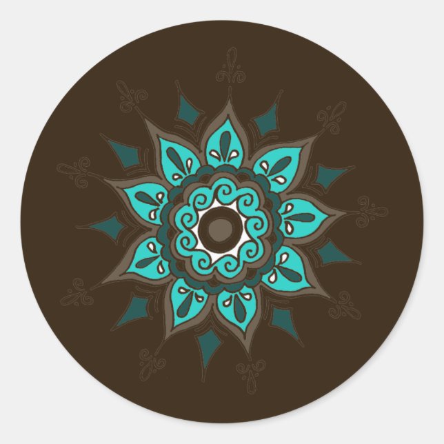 Inde ! Turquoise ・ Sticker (Devant)
