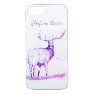 Indecision (elk drawing/purple) Case-Mate iPhone case