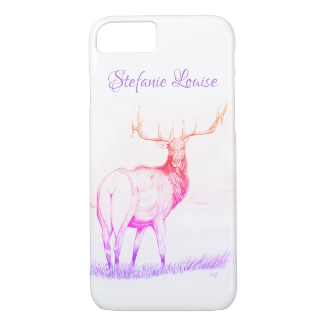 Indecision (elk drawing/rainbow) Case-Mate iPhone case (Back)