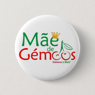 Indentification badge Mother of Twins 2 Inch Round Button
