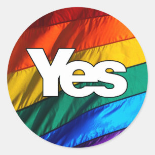 Indépendance écossaise - Rainbow Yes Sticker