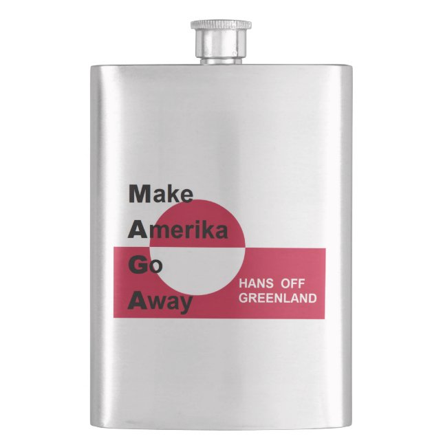 Independant Greenland Hip Flask (Front)