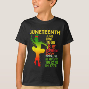 Independence Black Women Dancer Girl Ballerina  T-Shirt