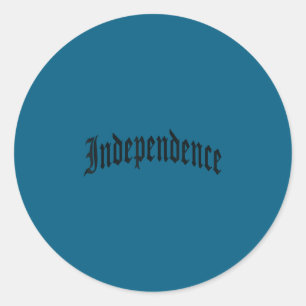 Independence  classic round sticker
