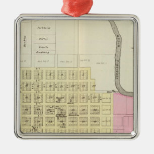 Independence, Coffeyville and Havana, Kansas Metal Ornament