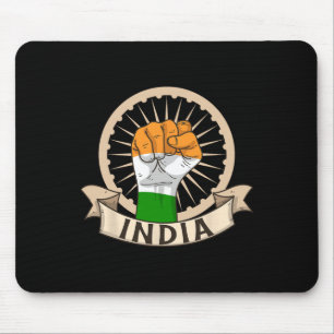 Independence Day 15 August Indian Flag Patriotic G Mouse Pad