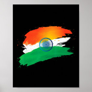 Independence Day 15 August Indian Flag Patriotic  Poster