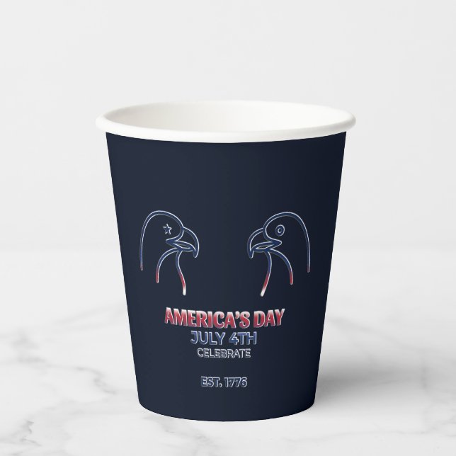 Independence Day 2026 Paper Cups (Front)