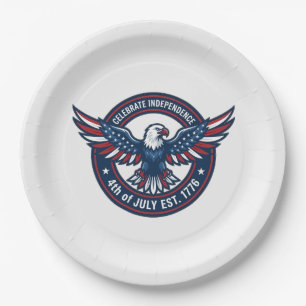 Independence Day 2026 Paper Plate