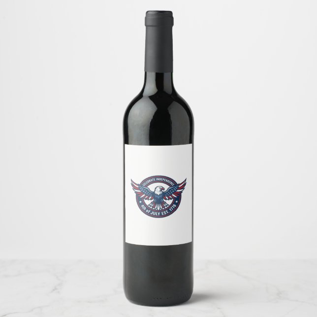 Independence Day 2026 Wine Label (Front)