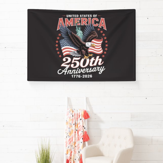 Independence Day 250th Anniversary USA Banner (Insitu)