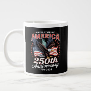 Independence Day 250th Anniversary USA Large Coffee Mug