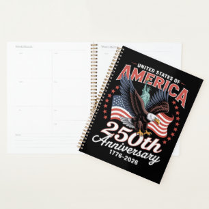 Independence Day 250th Anniversary USA Planner
