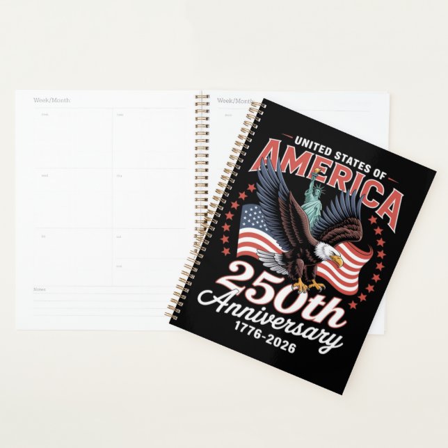 Independence Day 250th Anniversary USA  Planner (Display)