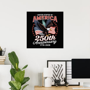 Independence Day 250th Anniversary USA Poster