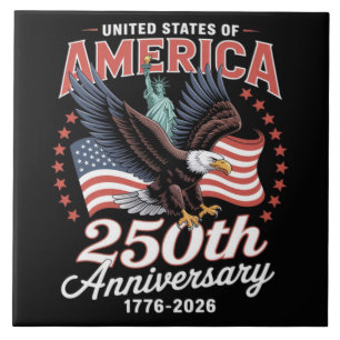 Independence Day 250th Anniversary USA  Tile