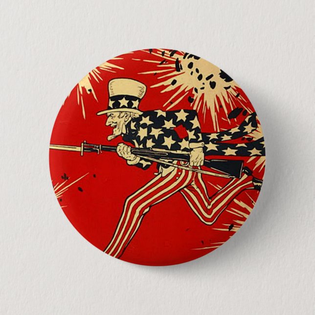 Independence Day 2 Inch Round Button (Front)