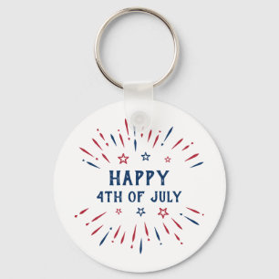 Independence Day 4th Of July Patriotic American Keychain