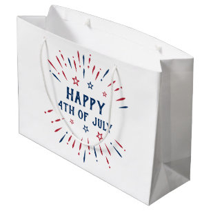 Independence Day 4th Of July Patriotic American Large Gift Bag