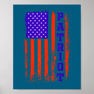 Independence day 4th of july usa patriot  poster