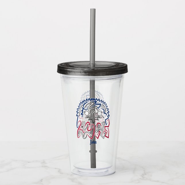 Independence Day American Eagle Acrylic Tumbler (Front)