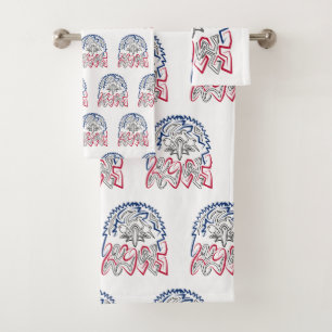 Independence Day American Eagle Bath Towel Set
