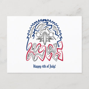 Independence Day American Eagle Postcard